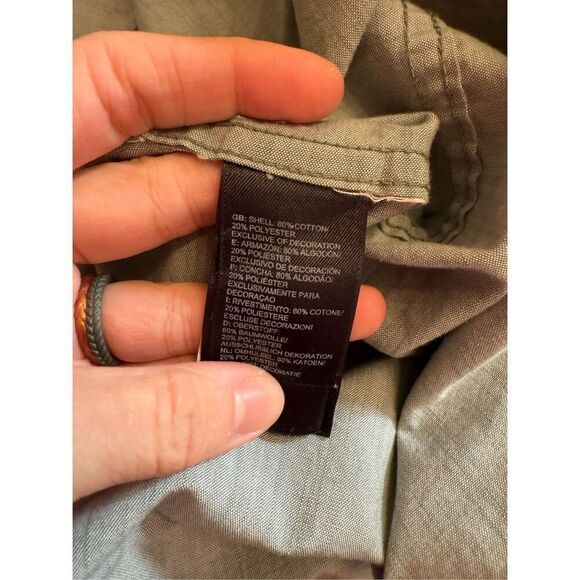 The North Face Gray Heather Cotton Blend Long Sleeve Button Up Shirt Size Medium - Picture 5 of 5